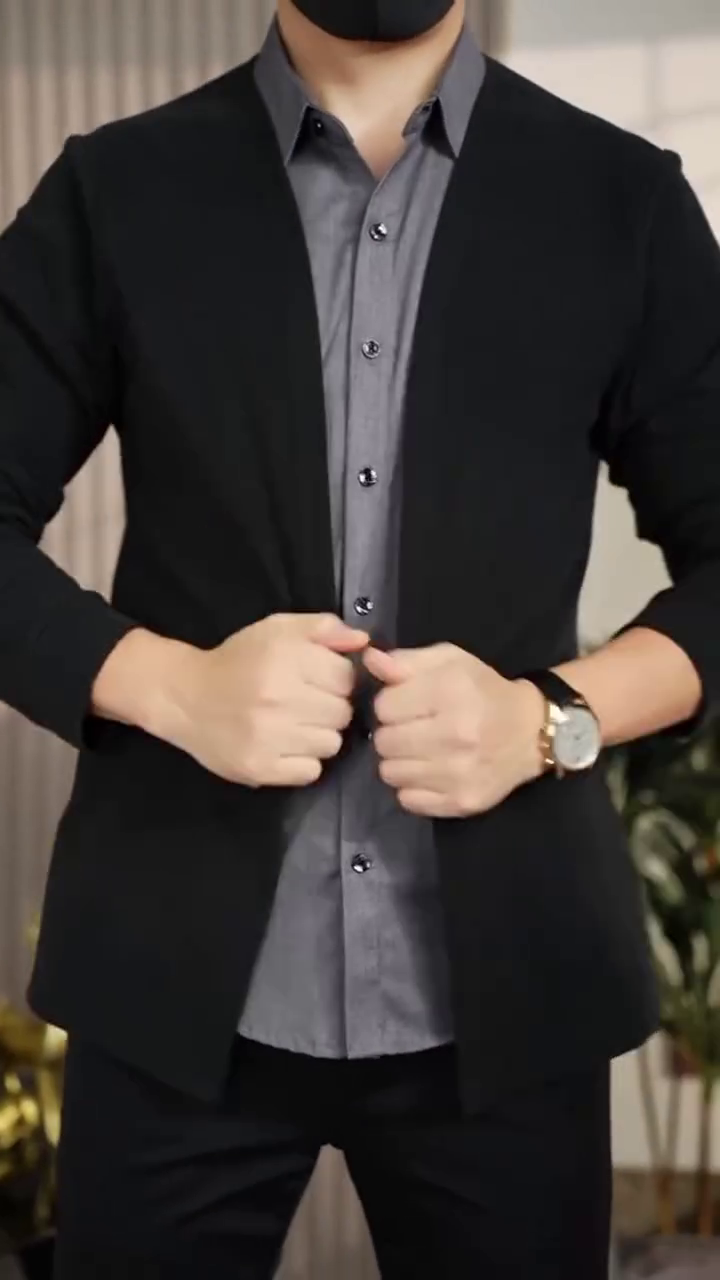 Men?s Casual Cardigan Blazer