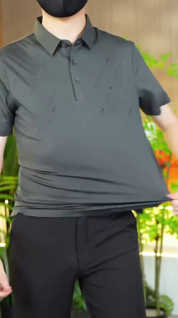 Men Polo Collar Slim Fit T-shirt