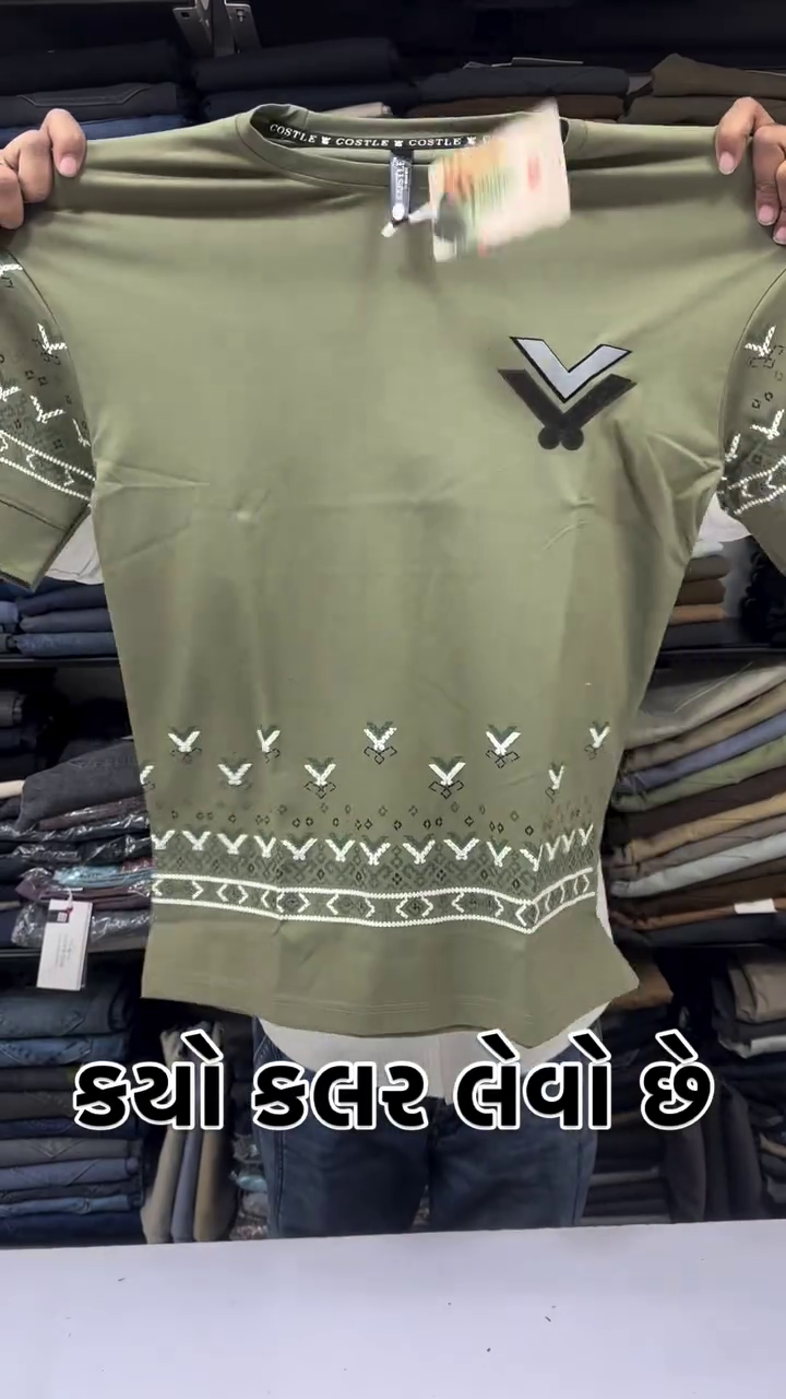 Men's Cotton Round Half Sleeve Printed Regular Fit T-Shirt