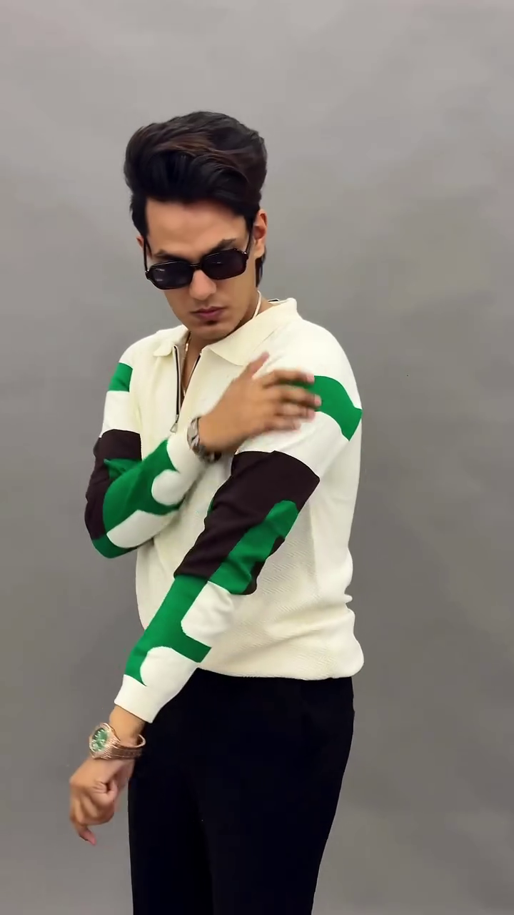 Men's Polo Neck Full Sleeve Regular Fit PolyCotton T-Shirt