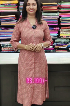 Kurta With Floral Motifs