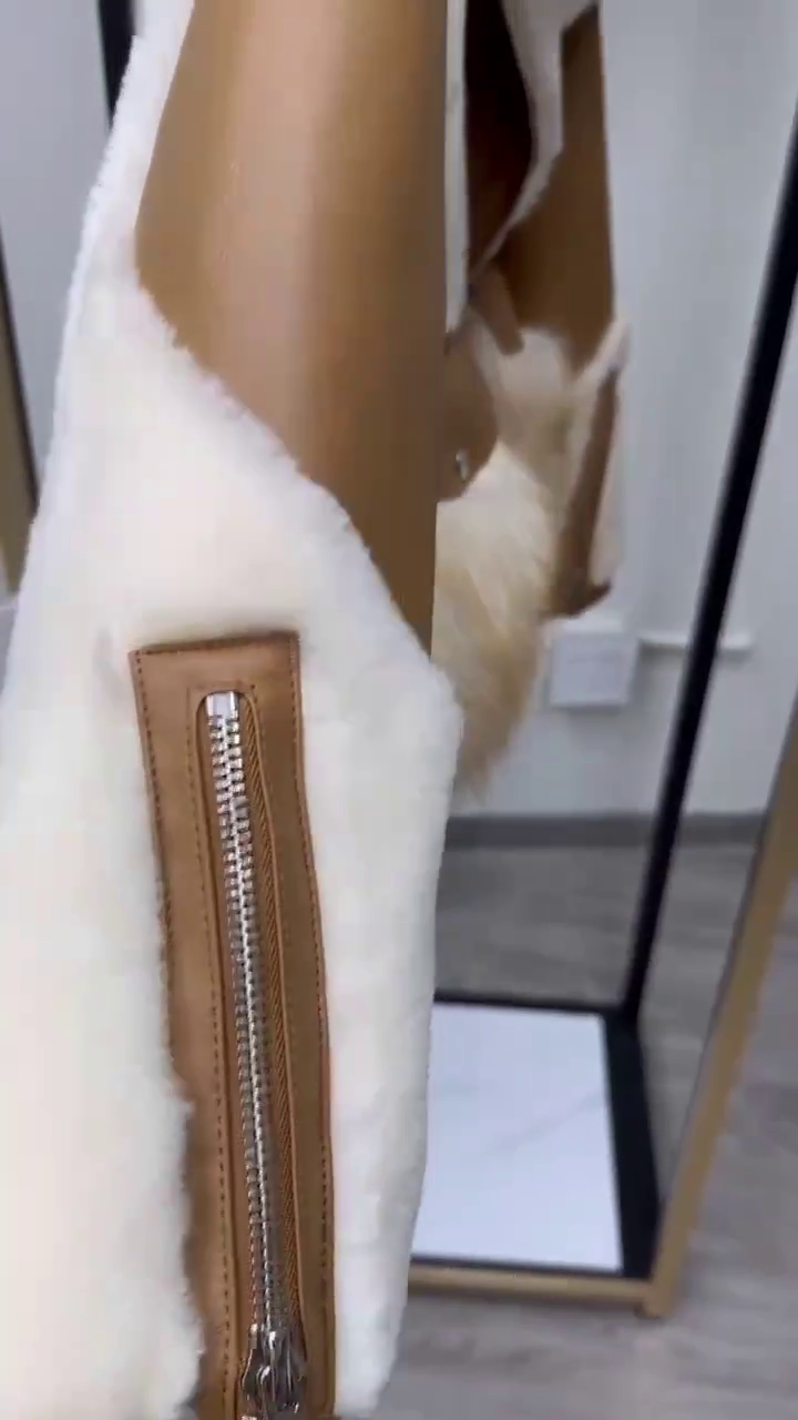 Winter Jacket Women Real Fur Coat Natural Fox Fur Collar Merino Sheep Fur Genuine Leather Thick Warm Outerwear - Image 4