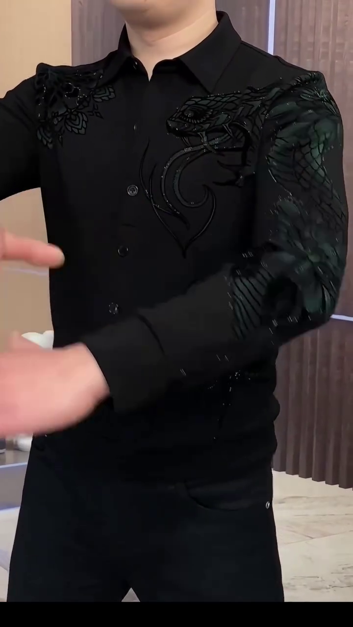 Men Premium Slim Fit Cotton Party Shirt - Image 4