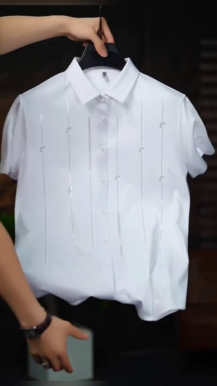 Summer Casual Slimming Shirt Thin Short-sleeved Shirt for Men Middle-aged Half-sleeved Shirt - Image 8