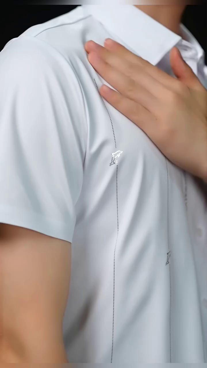 Summer Casual Slimming Shirt Thin Short-sleeved Shirt for Men Middle-aged Half-sleeved Shirt - Image 6