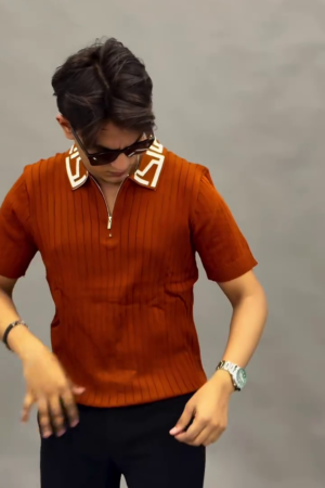 Men Polo Collar T-shirt