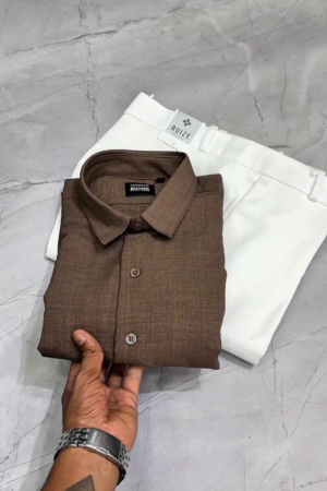 Original Slim Fit Textured Long Sleeves Casual Shirt