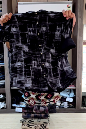 Men Smart Button-Down Collar Abstract Printed Slim Fit Casual Shirt