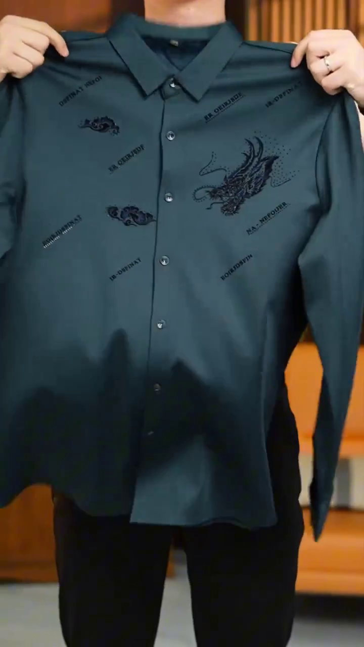 Men's Satin Shirt with Spread Collar Neck Line Solid Pattern Full Sleeves Regular Fit Western Style and Standard Length - Image 8