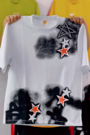 T-Shirt with Star Design