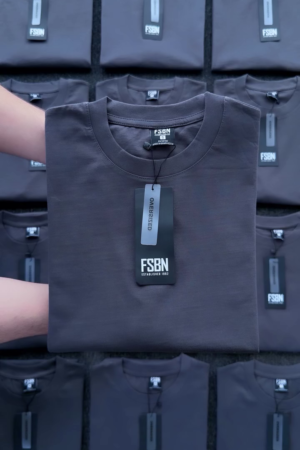 Charcoal Grey Slim Fit Crew Neck Half Sleeve T-Shirt